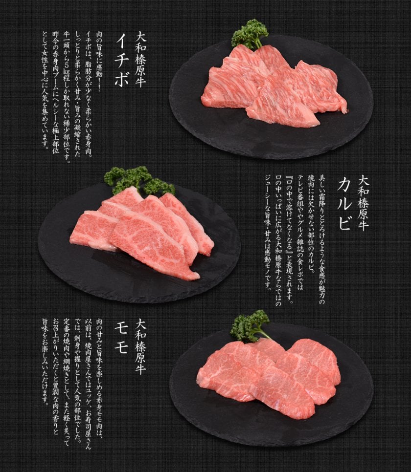 6種盛り 焼肉セット 大和榛原牛 A5 店長おまかせ 食べ比べ 600g（100g