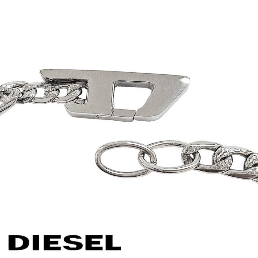 DIESEL ディーゼル ブレスレット DX1496040 ステンレス シルバー 海外