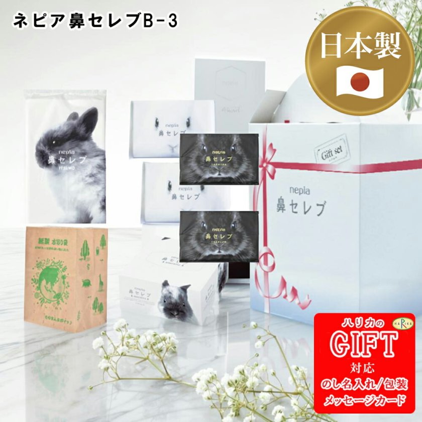 ネピア鼻セレブB-3 AM6-81-6 花粉症の方にも人気商品 内祝 結婚祝い