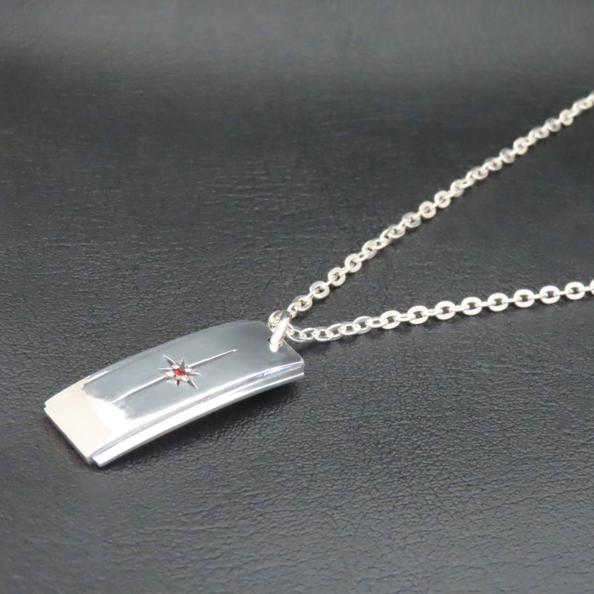 太陽プレートネックレス L シルバー925 【刻印無料】 太陽 サン