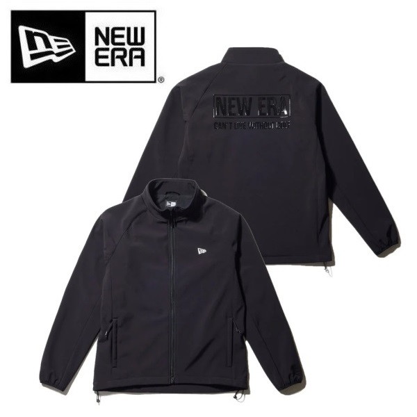 ニューエラ ゴルフ フルジップ シェルジャケット ブラック NEW ERA