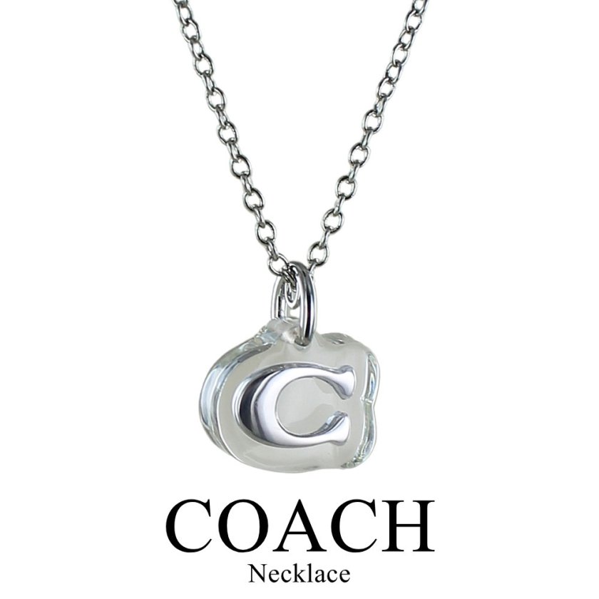 COACH ネックレス Cロゴ シルバー コーチ ネックレス レディース Cロゴ シルバー ペンダント シンプル