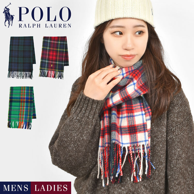 マフラー POLO RALPH LAUREN チェック ポロ ラルフローレン メンズ