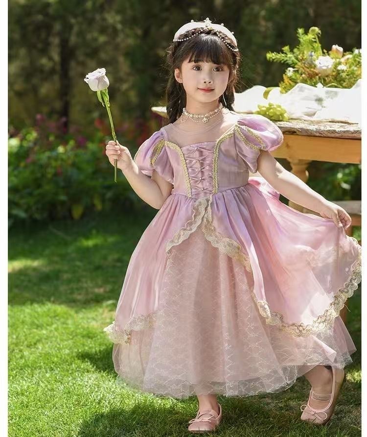 高品質 子供 プリンセス ドレス キッズ 衣装 塔上のお姫様ラプンツェル