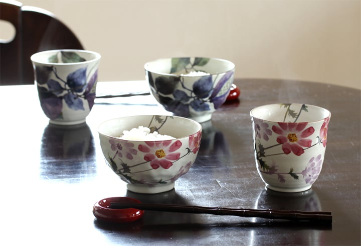 ギフト &藍 花さと 夫婦茶碗 セット | 和食器 セット 食器 贈り物 ペア