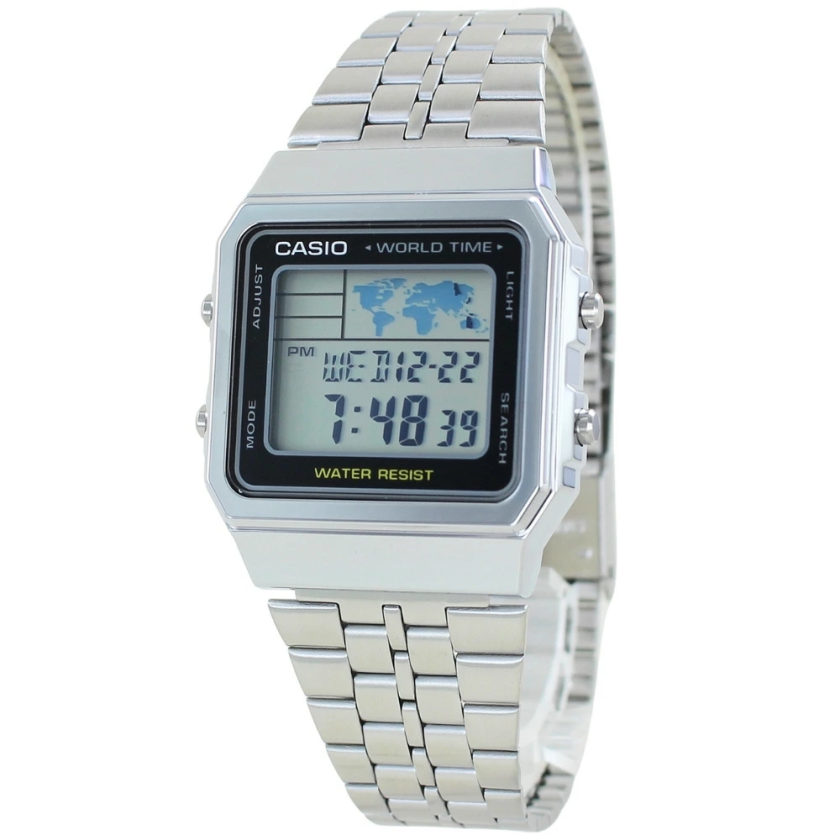 箱なし カシオ 腕時計 メンズ レディース CASIO デジタル シルバー