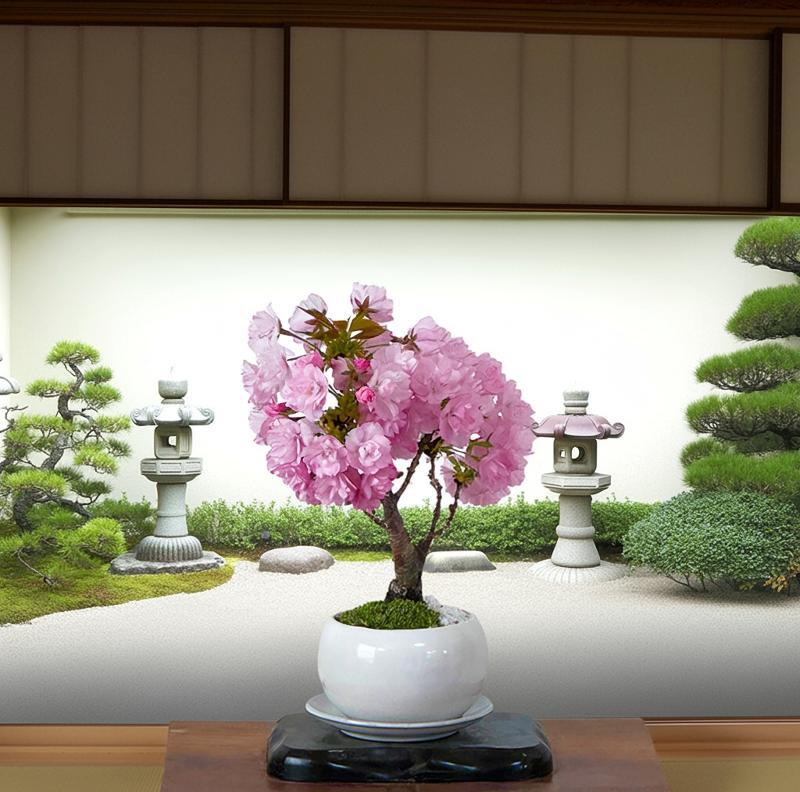 盆栽 旭山桜 鉢植え 育て方指南書付 桜の木 日時指定可 ギフト 無料