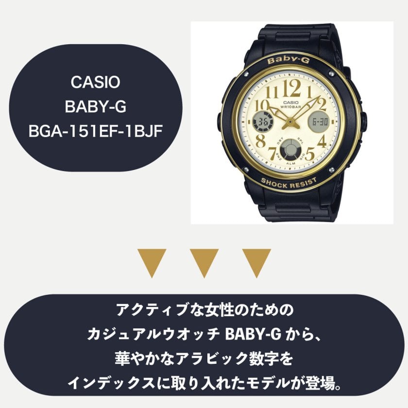 CASIO BABY-G カシオ ベビーG 腕時計 レディース ブラック アナデジ