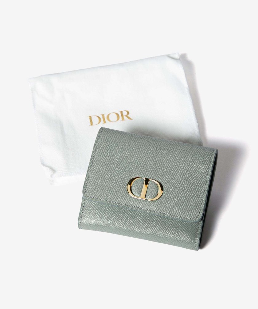 Dior ディオール 30 MONTAIGNE LOTUS WALLET S2057OBAE 三つ折り財布