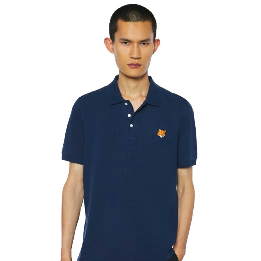 メゾンキツネ MAISON KITSUNE ポロシャツ フォックスヘッド レギュラー