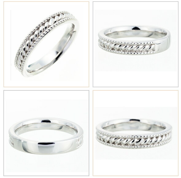 プラチナ プラチナ900 pt900 ペアダイヤモンド リング 0.14ct 結婚指輪