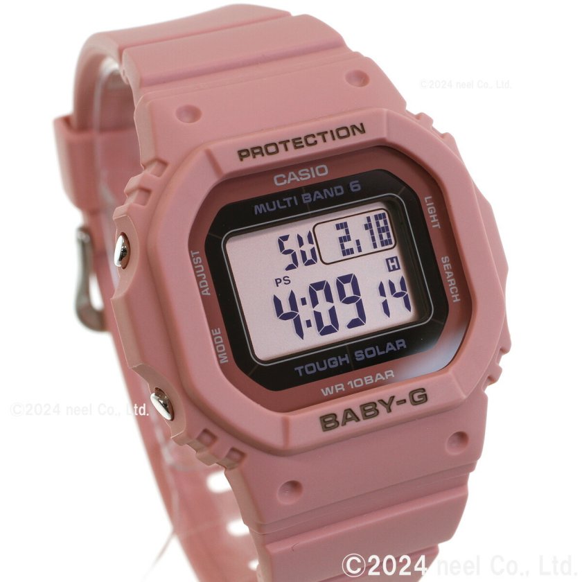 カシオ BABY-G レディース 電波タフソーラー 時計 スモーキーピンク 稼働 BABY-G カシオ ベビーG レディース 電波 ソーラー 腕時計 タフソーラー