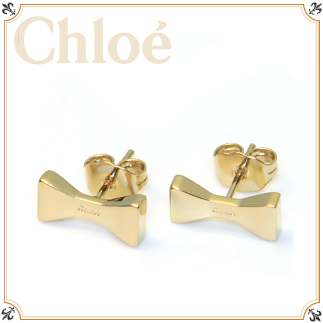 クロエ アクセサリー ピアス CHLOE LITTLE ELEMENTS リボンピアス 