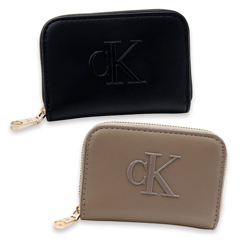 カルバンクライン Calvin Klein CK 二つ折り財布 BOLD CK MEDIUM ZIP
