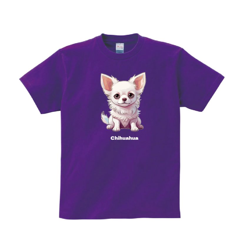 Tシャツ 半袖 】 121 チワワ ちわわ 小型犬 犬 かわいい アニメ キャラ