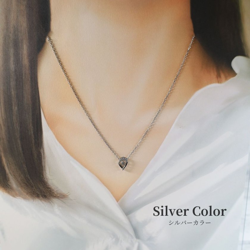 ネックレス レディース ステンレス 316l アクセサリー ティアドロップ