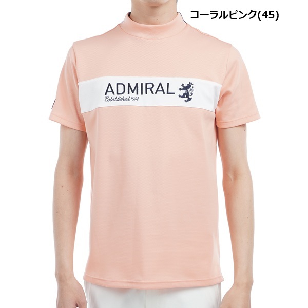 アドミラル ゴルフ メンズ カラタッチ モックネックシャツ ADMIRAL