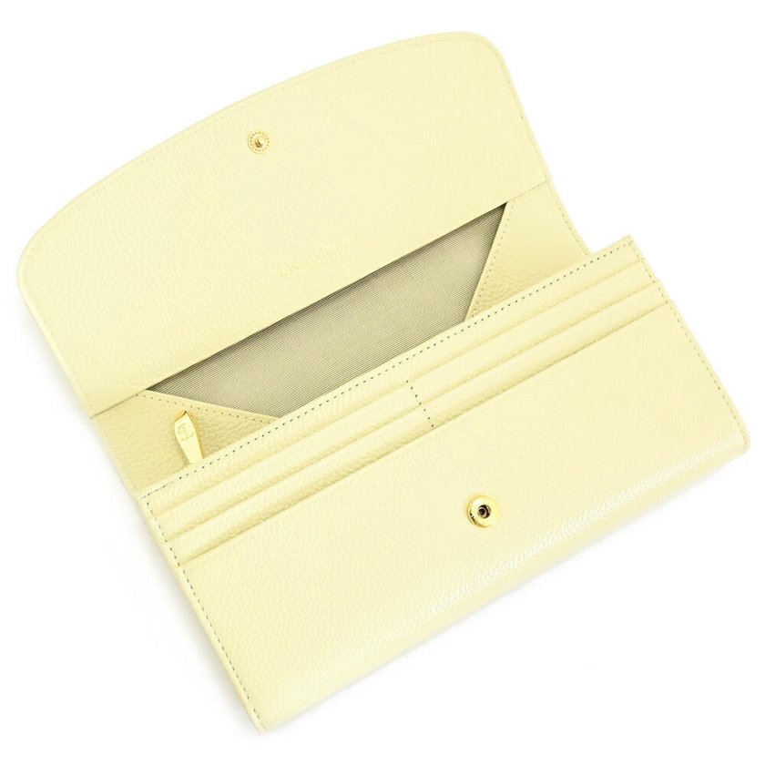 サマンサタバサ 財布 長財布 BOX財布 黄色(イエロー