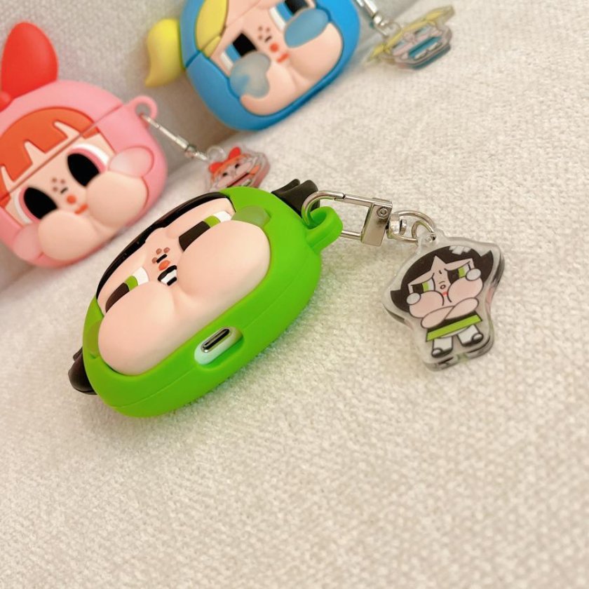 AirPods ケース パワーパフガールズ CRYBABY かわいい シリコンケース