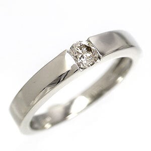 ペアリング プラチナ プラチナ900 pt900 2本 ペア ダイヤモンド 0.15ct