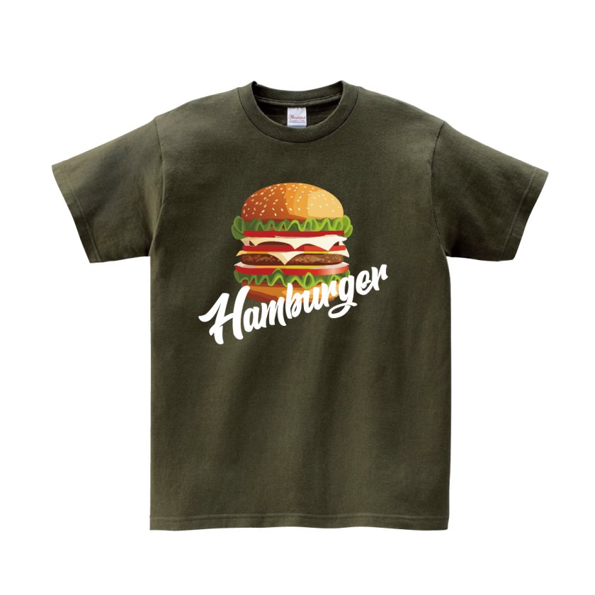 Tシャツ 半袖 】006 ハンバーガー アメリカン アメカジ ポップ 