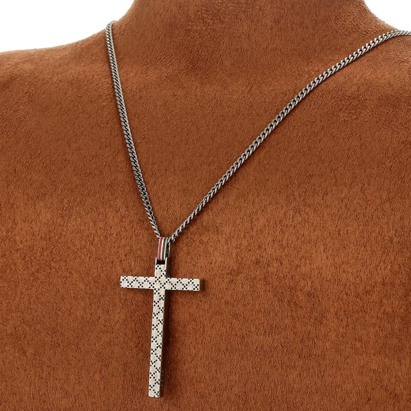 グッチ GUCCI アクセサリー 310484 J89L0 8518 クロス シルバー
