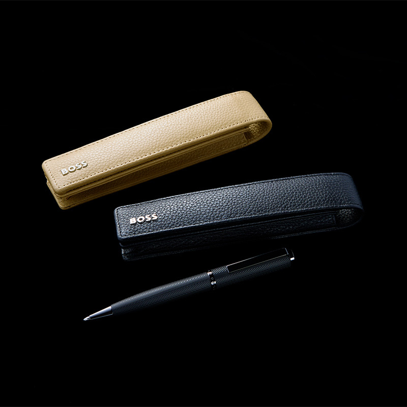 BOSS ボス ペンケース 筆箱 1本差し 筆入れ レザー 革 本革 牛革