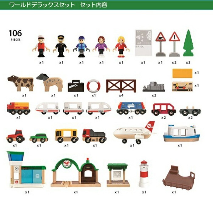 びっくり特典あり！ワールドデラックスセット 33766 ブリオ BRIO 木製