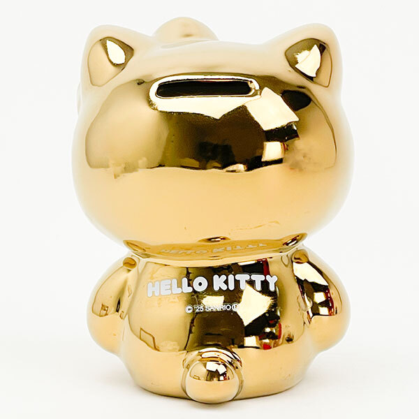 サンリオ ハローキティ 貯金箱 ゴールド sanrio - 【パーフェクト