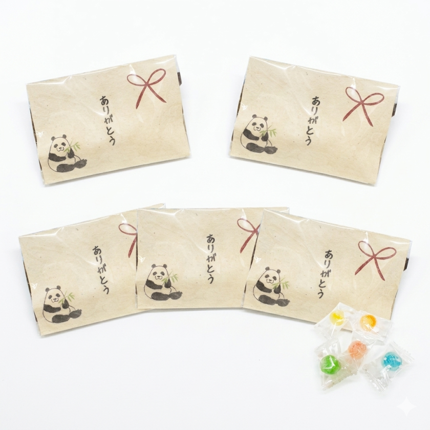 5セット】心を伝えるプチギフト キャンディ 「ありがとう」 3粒入 (5個