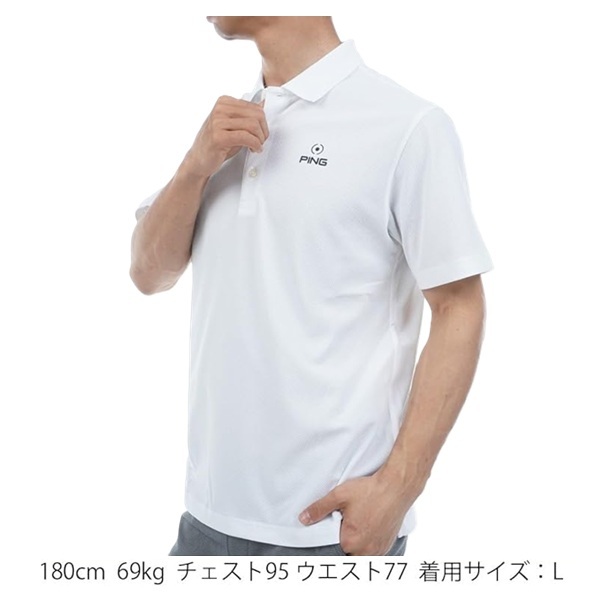 ピン ゴルフ PING メンズ ブランドロゴ 半袖 ポロシャツ PING 621