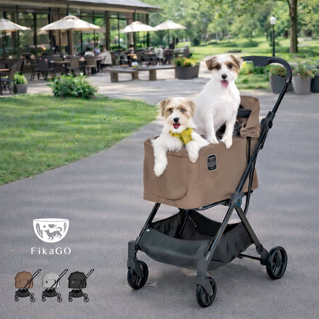 FikaGO LITE フィカゴー ライト[ペットカート 折りたたみ 小型犬 多頭