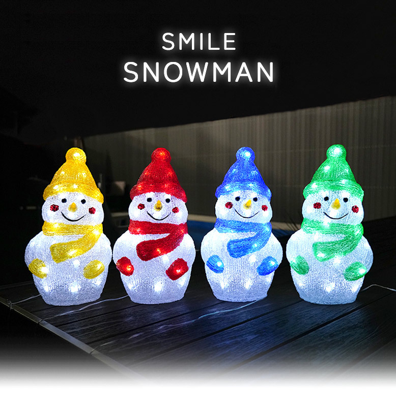 ソーラーライト 雪だるま 冬 イベント ディスプレイ 屋外 防水 LED