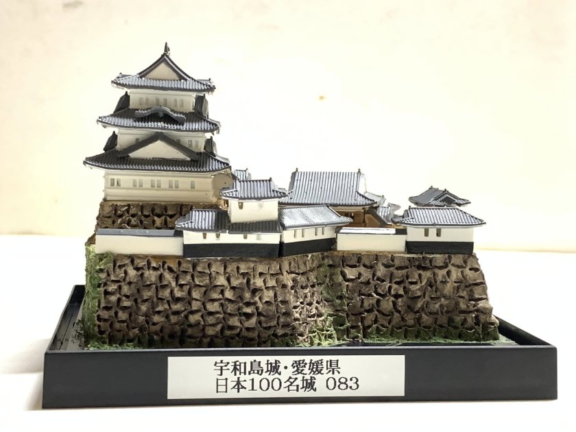 日本の城083 宇和島城・現存12天守・愛媛県 城コレ ケース付き お城の