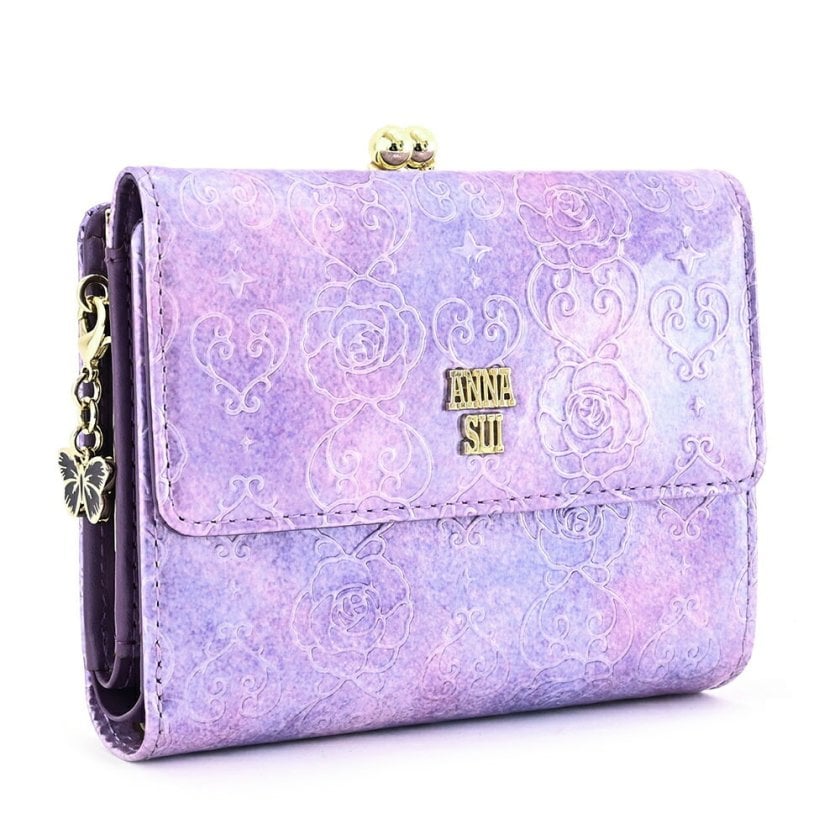 アナスイ 財布 二つ折り財布 がま口財布 ラベンダー ANNA SUI 316916
