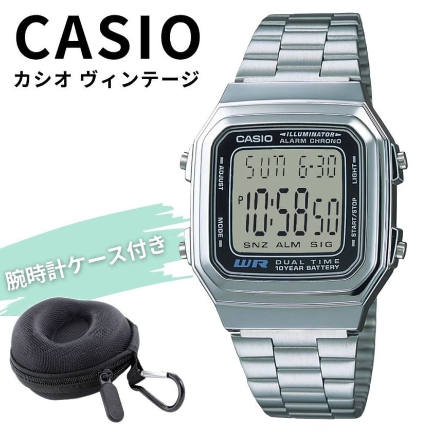 カシオ 腕時計 メンズ CASIO VINTAGE 海外モデル デジタル シルバー