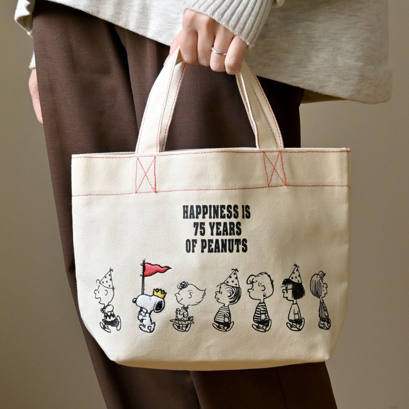 ミニトートバッグ スヌーピー SNOOPY 小さめ ランチトート 大人 子供