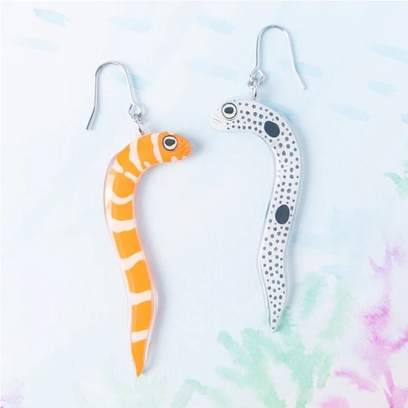 チンアナゴ、ニシキアナゴ ピアス イヤリング」 ハリセンボン ピアス 