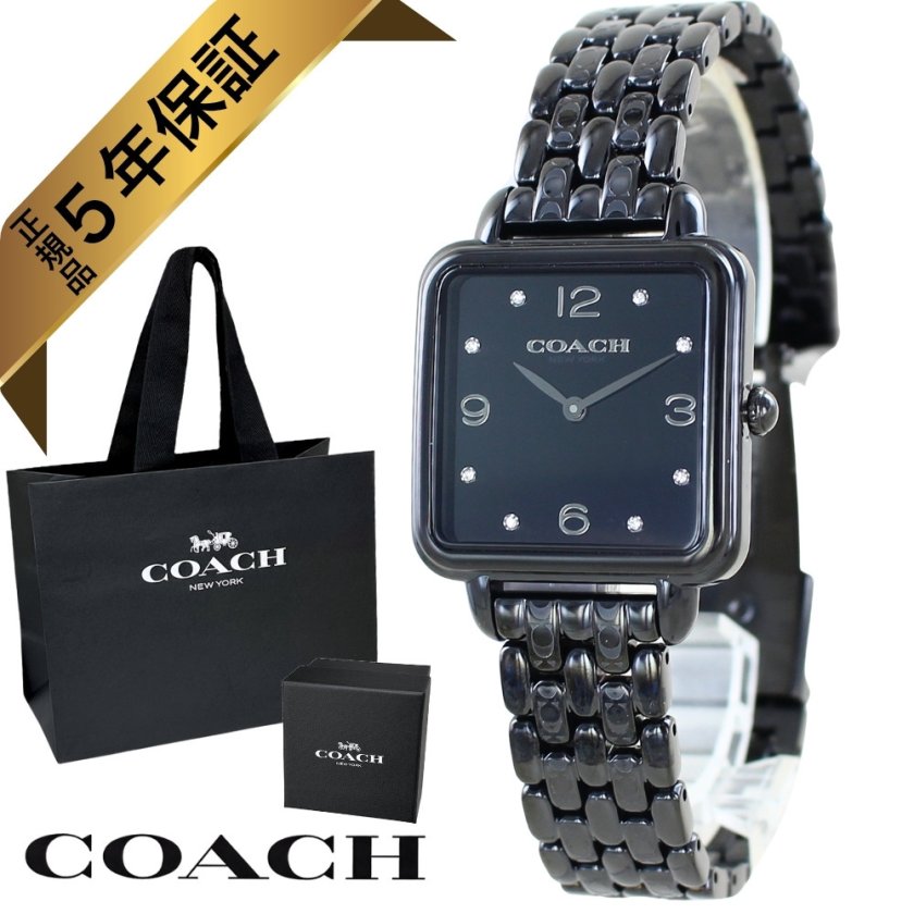 コーチ 腕時計 レディース 正規品 5年保証 ブラック ブランド COACH