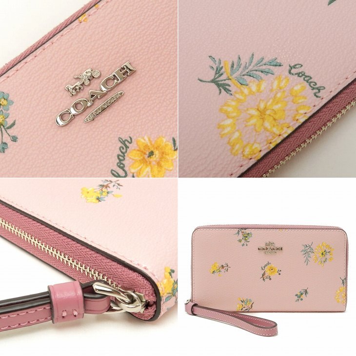 コーチ COACH 財布 レディース 長財布 ラウンドファスナー iPhone