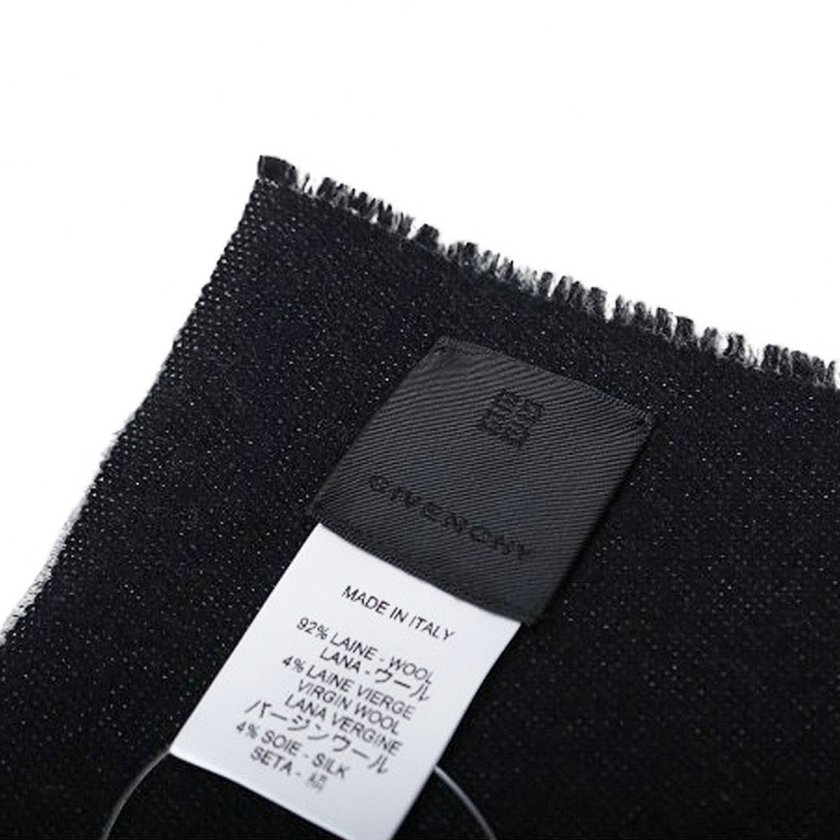 GIVENCHY ジバンシイ　ウールマフラー　未使用 ジバンシィ GIVENCHY マフラー ストール ウール シルク混 GV3518-J5784