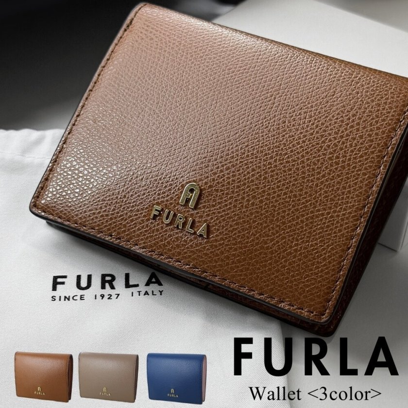 フルラ 二つ折り財布 CAMELIA レディース 本革 レザー 大人 シック
