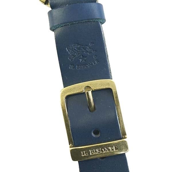 イルビゾンテ IL BISONTE ベルトモチーフ キーリング C1056 866 BLUE