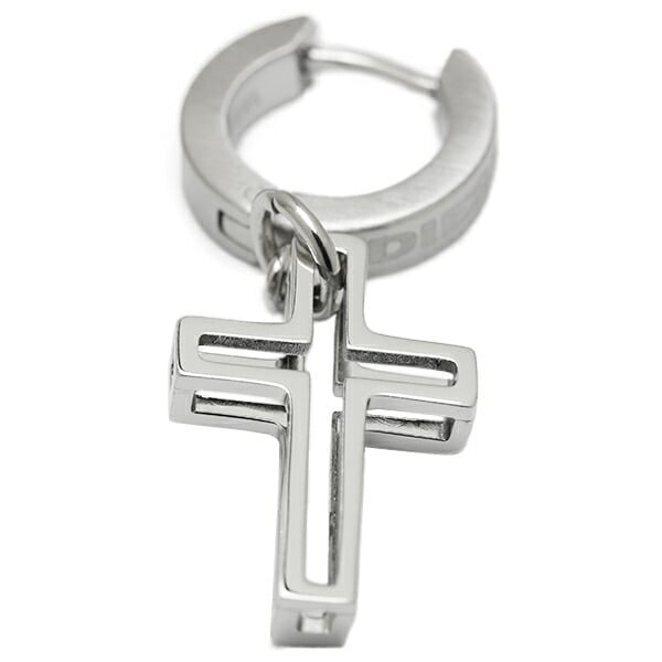 DIESEL ディーゼル ピアス アクセサリー クロス フープピアス 片耳用