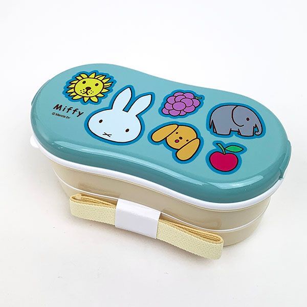ミッフィー 箸付き2段弁当箱 ランチボックス お弁当箱 グッズ （上