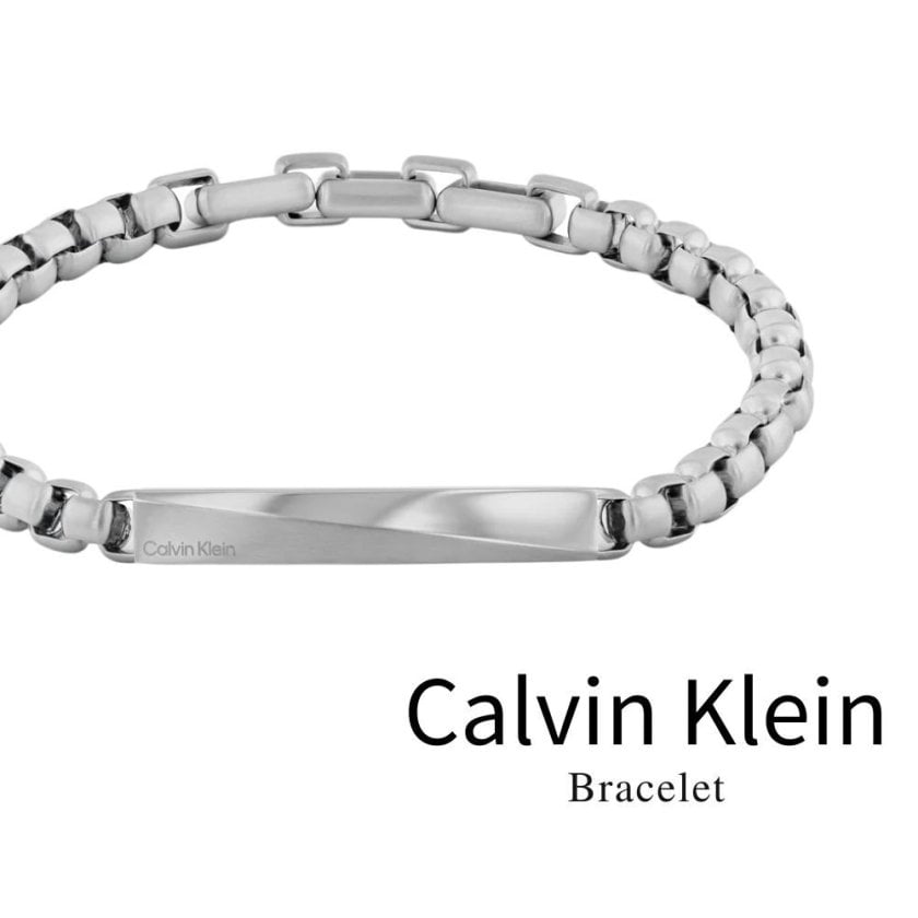 カルバン・クライン　ネックレス　ブレスレット　メンズ カルバンクライン 正規品 ショッパー付き ブレスレット メンズ