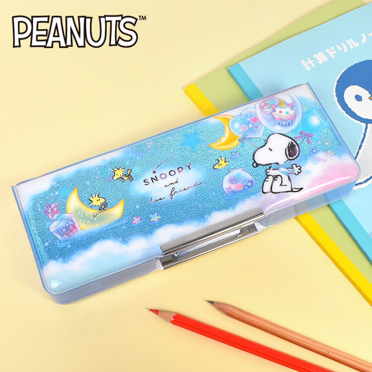 筆箱 両面開き ペンケース スヌーピー SNOOPY クロミ シナモロール