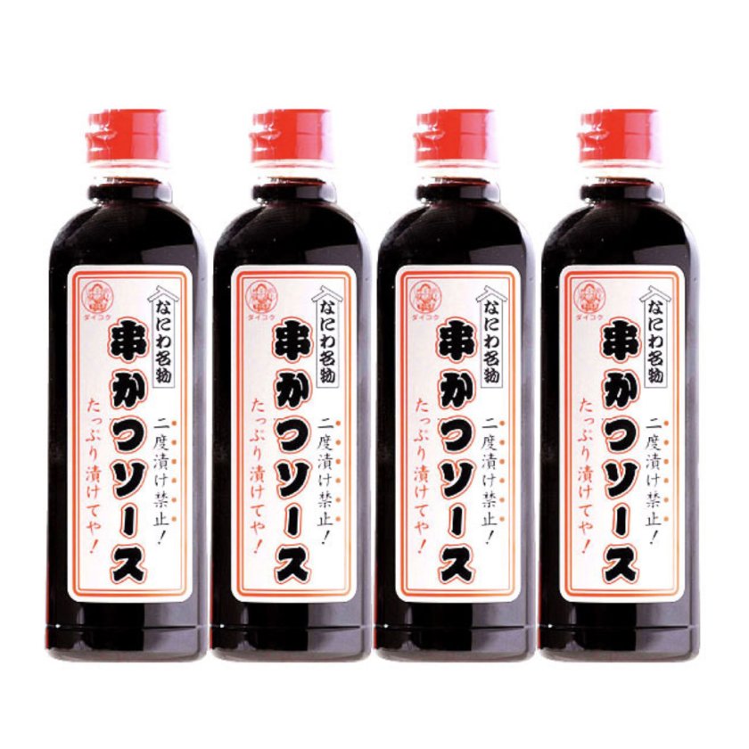 在庫限りで販売終了！「二度漬け禁止！」なにわ名物串カツソース 500ml
