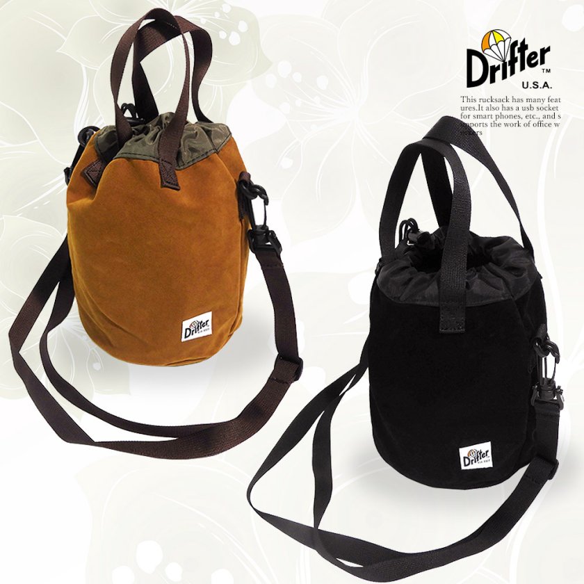メール便配送】DRIFTER ドリフター ショルダーバッグ スウェード 