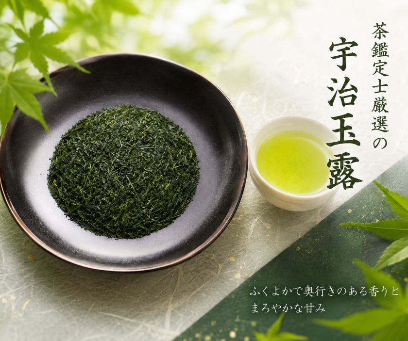 敬老の日 宇治茶ギフト 煎茶 玉露 (各90g) 和柄デザイン 高級 緑茶